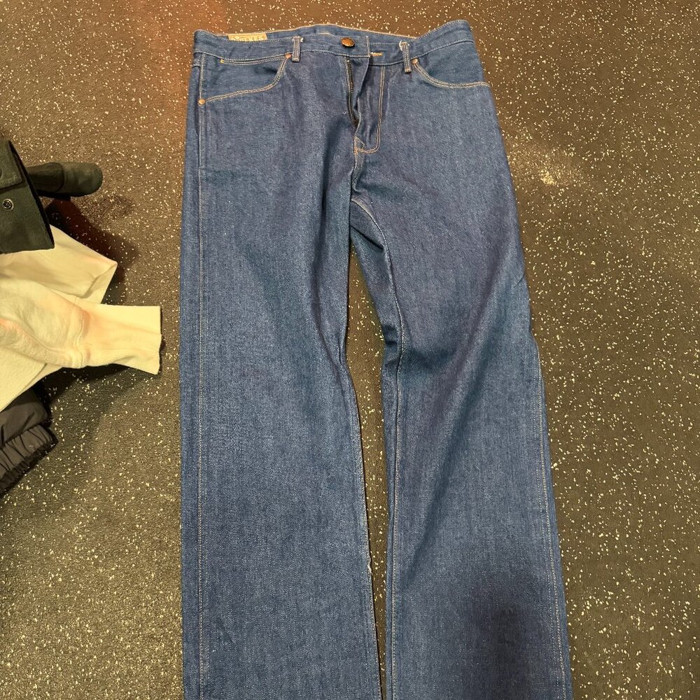 Freenote Cloth Wilkes Denim with raw hem